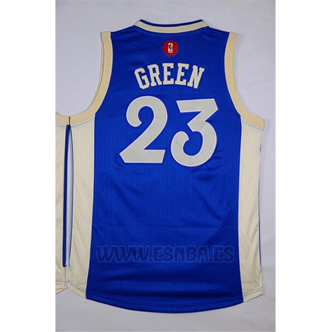 Camiseta Navidad 2015 Golden State Warriors Draymond Green #23 Azul